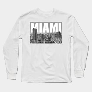 Miami Cityscape Long Sleeve T-Shirt